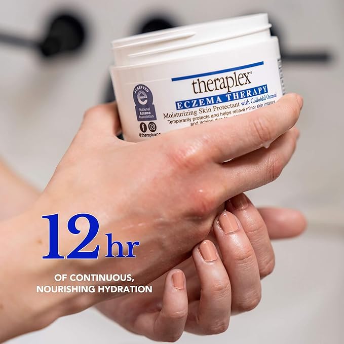 Theraplex Eczema Cream for Eczema Treatment 3oz - TSA Compliant Anti Itch Cream with Colloidal Oatmeal, Calming for Sensitive Skin - Soothing Relief