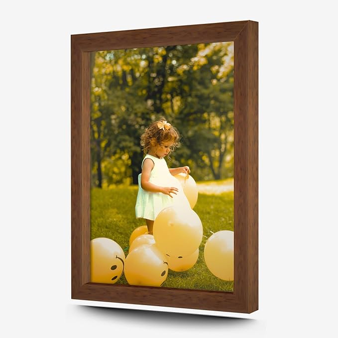 M Modern Memory Design 15x21 Brown Picture Frame Wood Acrylic Plexiglass | Wall Mount | Walnut Brown 15x21 for Photos, Art & Posters