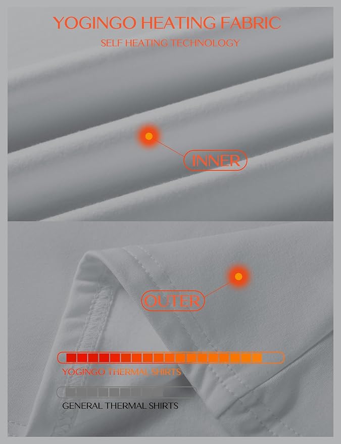 Women's Long Sleeve Thermal Underwear Lightweight Compression Baselayer Shirt Women Clothing Premium Comfort Winter Tops