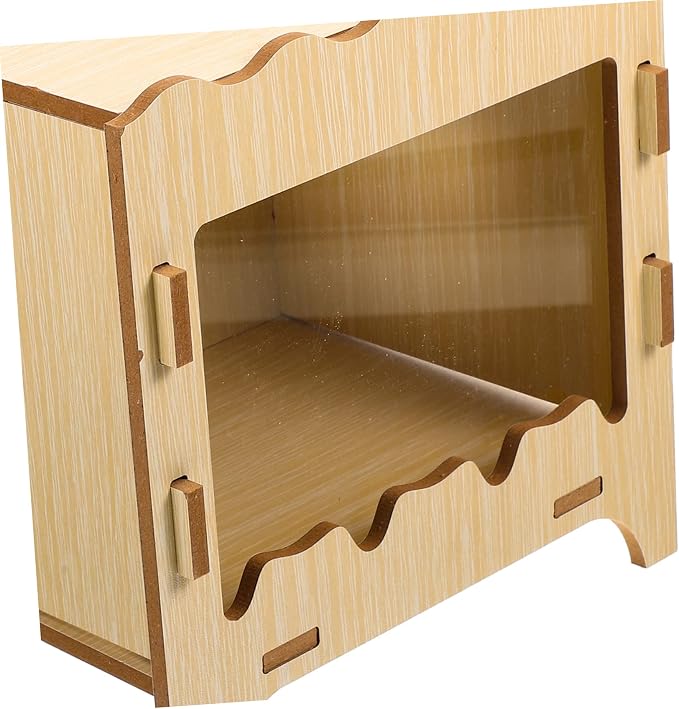 SUPVOX Hamster Digging Box Toy Wooden Nest Thick Bedding Creative Hideout for Small Pets Fun Hamster Plaything for Cage Accessories