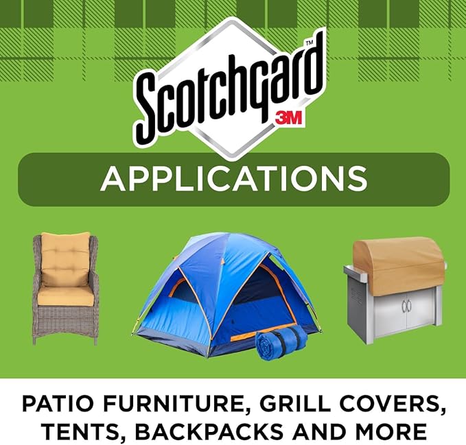 Scotchgard Outdoor Water Shield 10.5 oz Waterproofing Spray – Heavy Duty Water Repellent for Outdoor Fabric, Patio Cushions, Tents, Boots, Umbrellas & More, Dries Odorless and Won’t Stiffen Material