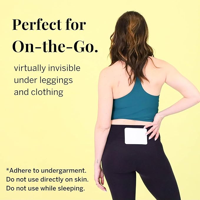 Pixie Period Cramps Menstrual Pain Relief Heat Patches - Lower Abdominal & Back Soothing Therapy - Natural Alternative to Lidocaine ICY Hot - Up to 8 Hours - 6 Count Discreet Disposable Heat Pads