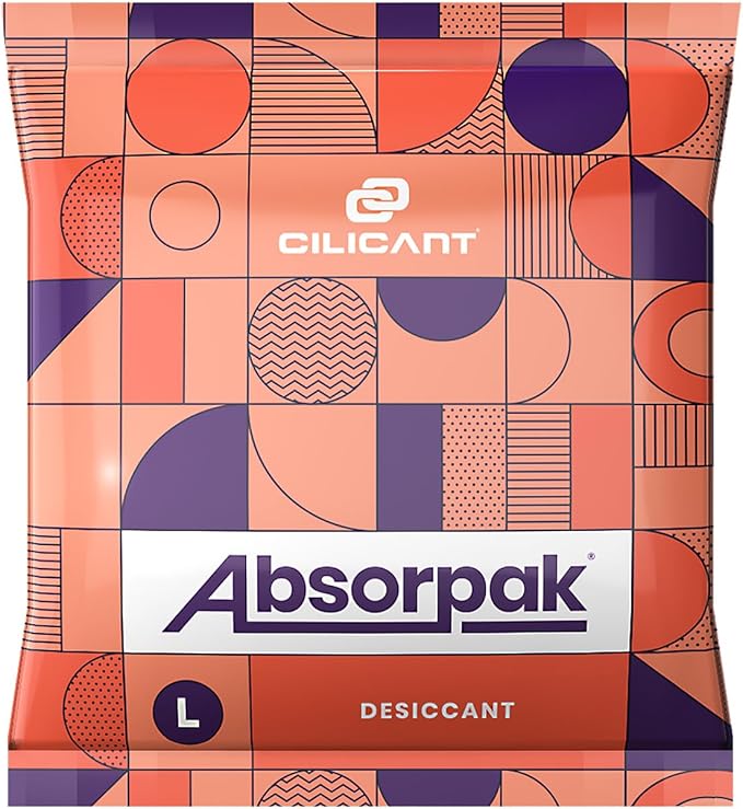 CILICAnt Absorpak Desiccant Pouches - 200 pcs Pack, Moisture Absorbers for Shoes, Jewelry, Clothes or Electronics, Ideal for Households, Food Pantries, Dried Food, Pet food, for Moisture, Medium