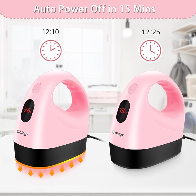 Calogy Mini Heat Press, Heat Transfer Machine, Constant Temp Control, Insulated Safety Base, Fits for Crafts, T-Shirt, Hat, Cap, Pillows (Cherry Pink)