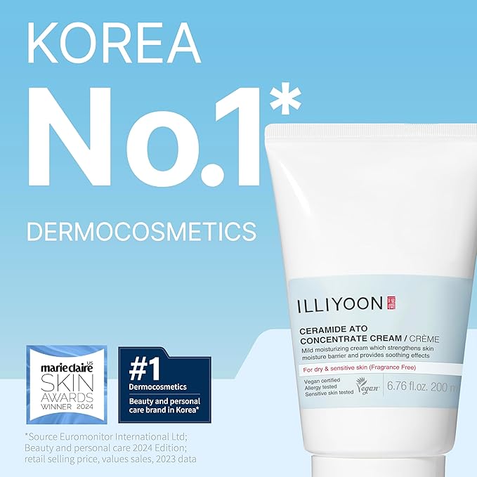 Illiyoon ATO Top To Toe Wash 16.9 Fl Oz with ATO Cream 16.9 Fl Oz