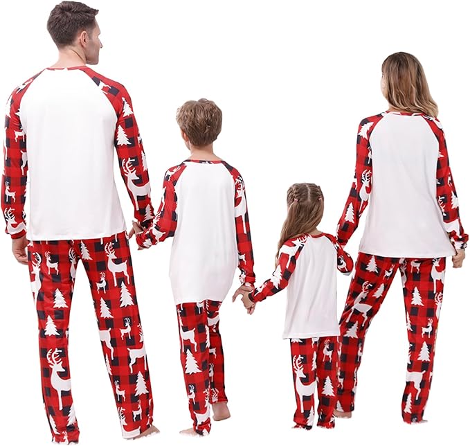 Christmas Family Pajamas Matching Sets, Matching Christmas Pjs For Family and Dog, Holidays Jammies Family Pjs Set