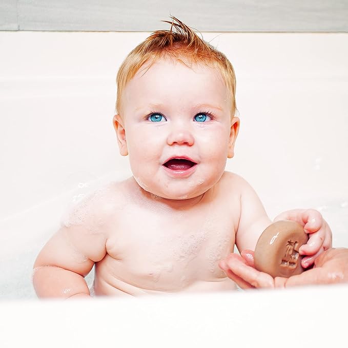 Organic Baby Soap Bar with Greek Yogurt and Coconut Milk - Naturally Cold Processed from Organic Ingredients - Extra Moisturizing Baby's Delicate Skin - Handmade in USA