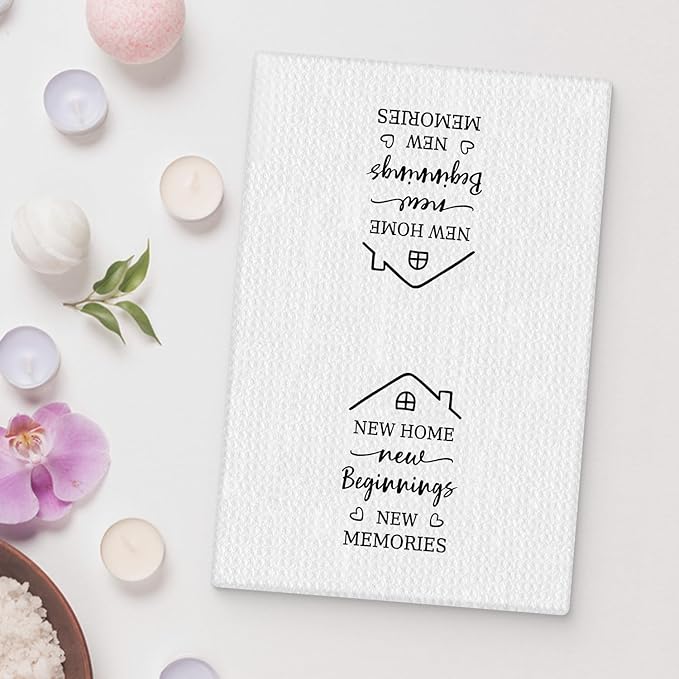 Housewarming Gifts Kitchen Towels, House Warming Gifts New Home House Apartment, New Home Gift Ideas for New Homeowners, Housewarming Decorations, 16x24 Inch