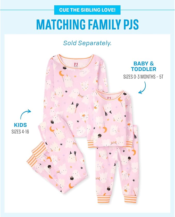 The Children's Place unisex-baby And Kids, Sibling Matching, Holiday Pajama Sets, Cotton