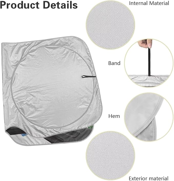 Funny Raccoon Car Front Windshield Sun Shade Universal Fit for Car Window Sunshades Cover Foldable Vehicle Windshield Protecion Heat Reduction Automotive Interior