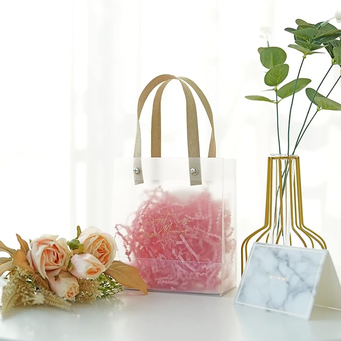 Bobobag - 1LB Crinkle Cut Paper Shred Filler Recyclable Gift Wrap Confetti Raffia Grass Shred Paper for Easter Baskets Filler Creative Eggs Decor (Pink)