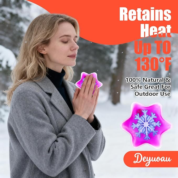Reusable Pocket Heat Packs, Hand Warmers - Easy Reset & Comfortable Warmth for Daily Use, Commute & Cold Days