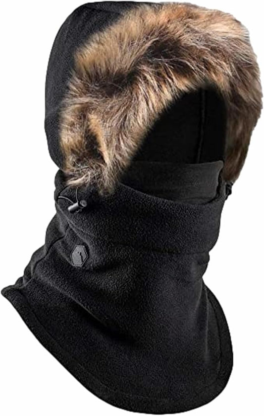 Tough Headwear Fleece Balaclava Ski Mask - Windproof Cold Weather Gear - Hunting Essentials - Ski Mask for Men