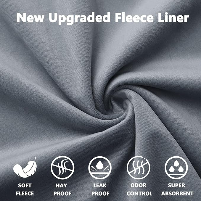 Guinea Pig Fleece Bedding, 59"x31" Cage Liner 2 Pack for C&C 2X4 Cage | Washable Bedding, Super Absorbent, Non-Slip, Waterproof Reusable Rabbit Mat, Machine Washable, Small Animal Cage Accessory
