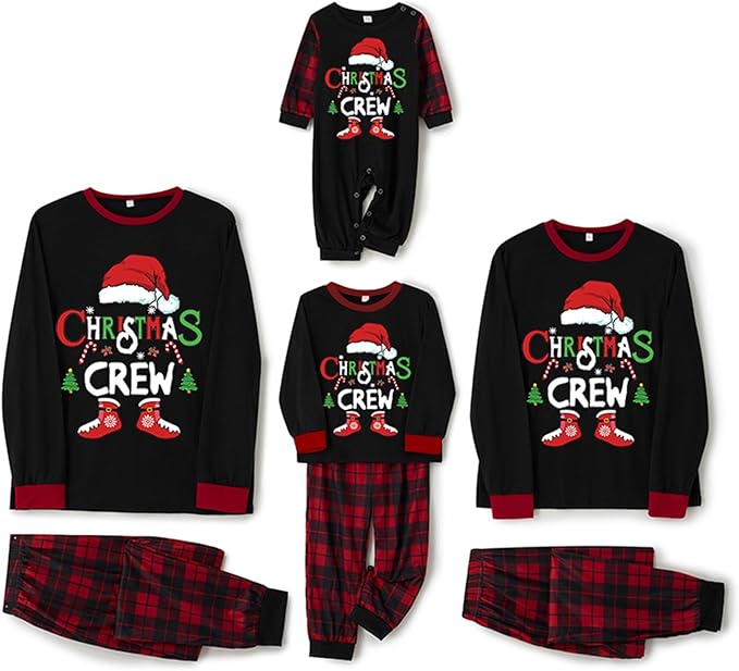 WephuPSho Christmas Family Matching Pajamas, Festive Xmas Jammies Sets for the Whole Family, Holiday Pjs Christmas