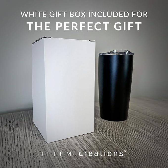 Lifetime Creations Engraved Personalized Groomsman Tumbler (Matte Black) 20 oz - Engraved Groomsman Stainless Steel Tumbler Coffee Travel Mug