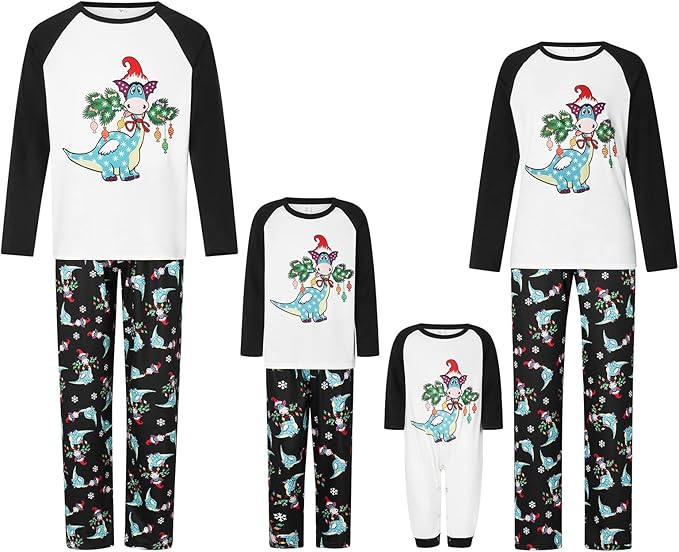 WephuPSho Christmas Family Matching Pajamas, Festive Xmas Jammies Sets for the Whole Family, Holiday Pjs Christmas