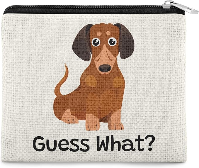Dachshund Gifts Dog Lover Gifts Coin Purse for Women Coin Pouch Friend Bestie Sister Dachshund Gift Daughter Teen Her Christmas Birthday Gift Dachshunds Themed Present Zipper Change Pouch