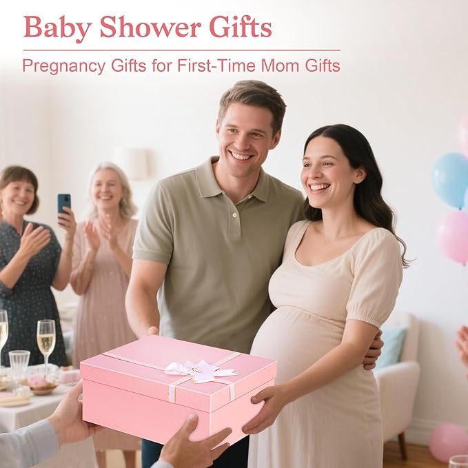 New Parents Gifts for Couples, First Time New Mom and Dad to Be Gifts Expecting Parents, Gender Reveal & Baby Shower Gifts for Parent to be, Baby Gift Basket 2025, Pregnancy Announcement, Girls, Boys
