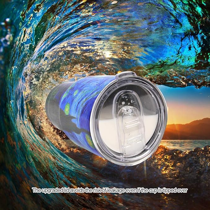 Jormungand 30 oz Tumbler Stainless Steel Vacuum Insulated Travel Mug with Leak Proof Lid Double Wall Coffee Cup Water Bottle for Cold Beverages 30oz Tumbler Starry Night