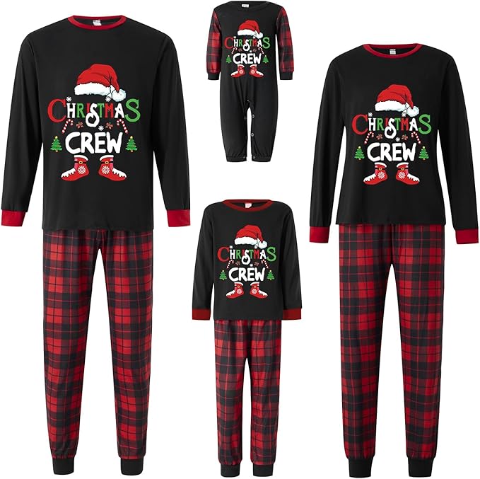 WephuPSho Christmas Family Matching Pajamas, Festive Xmas Jammies Sets for the Whole Family, Holiday Pjs Christmas