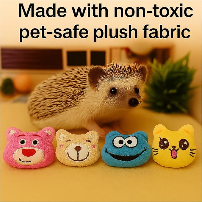 20Pcs Hedgehog Enrichment Toys - Cute Hedgehogs Cage Toy for Cuddling, Photo Props & Enrichment Play - Hedgehog Chew Toys for Boosts Natural Instincts & Daily Exercise