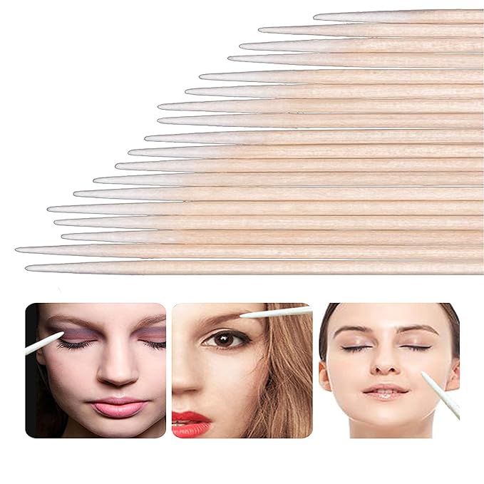 3500 pcs 4 Inch Pointed Cotton Swabs Precision Microblading Cotton Tipped