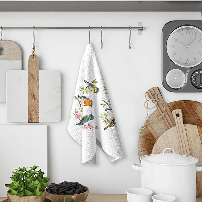 Bird Gifts Kitchen Towels, Gifts for Bird Lovers Women, Birds Birder Dish Towels for Kitchen,Birds Decorative Hand Towels for Bathroom