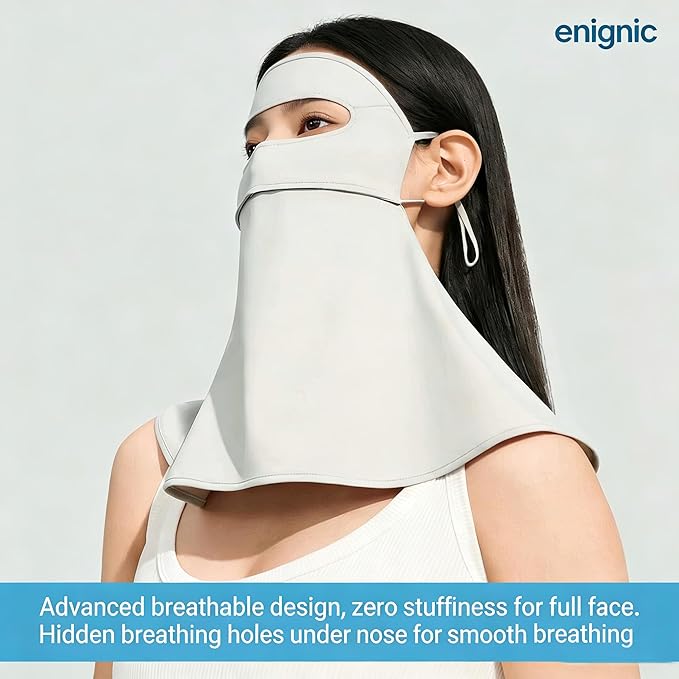 Face Cover for Sun Protection UPF 50+ UV Neck Protection UV Face Mask Covering Eye