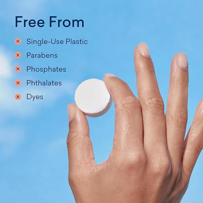 BLUELAND Foaming Hand Soap Refill Tablets, 4-Pack, Garden Blooms Variety Scents, Eco Friendly Cleaning Products, 4 x 9 Fl oz