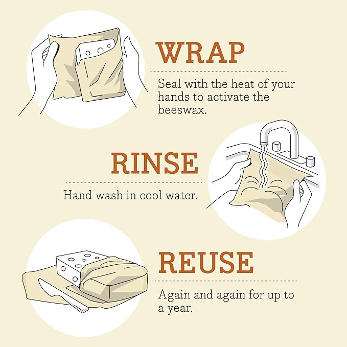 Bee's Wrap Beeswax Wraps for Food - Cut to Size 14x52" Wax Paper Roll - Made in USA Reusable Waxed Paper & Bowl Covers - Organic & Eco-Friendly Alternative to Aluminum Foil & Plastic Wrap, Ocean