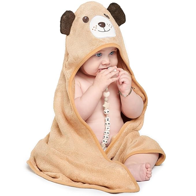Hooded Baby Towels for Newborn & Toddler - Super Soft Baby Bath Towels with Hood, Highly Absorbent Viscose Made from Bamboo Hooded Towel for Boys, Girls, Newborn Essentials.