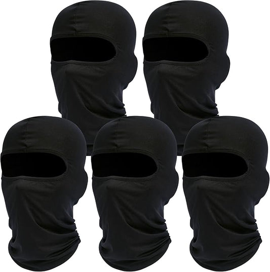 ROXUN Balaclava Ski Mask, 5 Pack Neck Gaiter Motorcycle Scarf Cold Winter Warm Windproof Men/Women