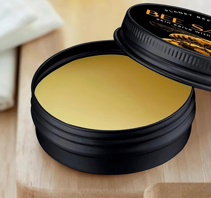 Salve, Hand Salve, Healing Balm, Dry Skin Salve with Beeswax and Propolis, Skin Repair, Moisturizer, All Natural, Planet Bee Apiary LAVENDER BEE SALVE 1oz
