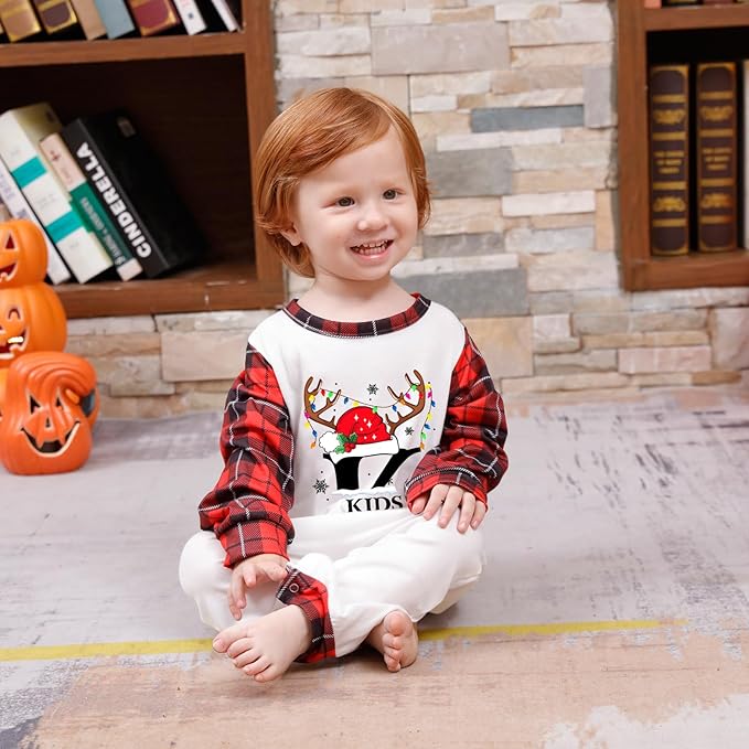 WephuPSho Christmas Family Matching Pajamas, Festive Xmas Jammies Sets for the Whole Family, Holiday Pjs Christmas