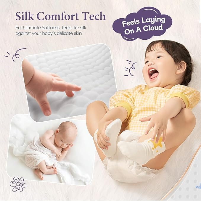 Baby Nappies - Size 2 (4-8kg / 8-18 lbs), 6 x 8 Nappies (48 Total), Ultra Soft Nappies Super Absorption Core Disposable Baby Diapers