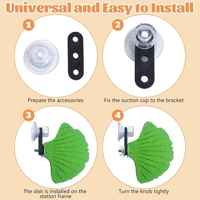 3PCS Bird Perch Bird Beak Grinding Stone with Suction Cups for Small Birds Foot Claws Trimmer Bird Stand Platform Parakeet Cage Perch Parrot Cage Accessories for Indoor Window Viewing (Green)