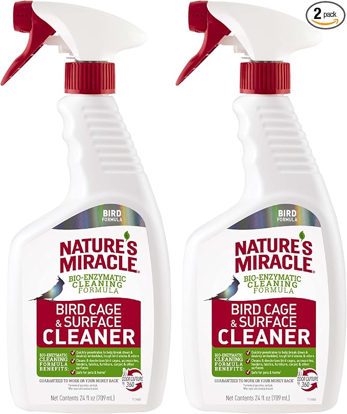 Nature's Miracle Bird Cage & Surface Cleaner,(Pack of 2)