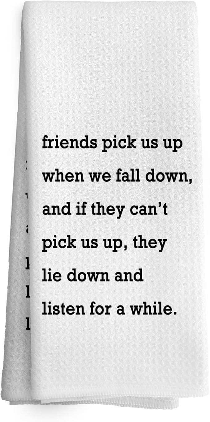 Funny Towels Decor, Funny Friends Gift Dish Hand Towel 16x24 Inches, Funny Dish Towels with Sayings Decorative Absorbent Dishcloths Tea Towels for Kitchen Decor
