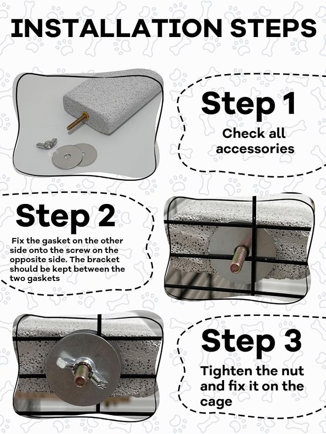 Chinchilla Lava Ledges Rat Climbing Platform 6 Pack Pumice Ledge Shelf Pet Chewing Grinding Toys Small Animals Cage Accessories for Totoro Squirrel Guinea Pig Hamster Gray