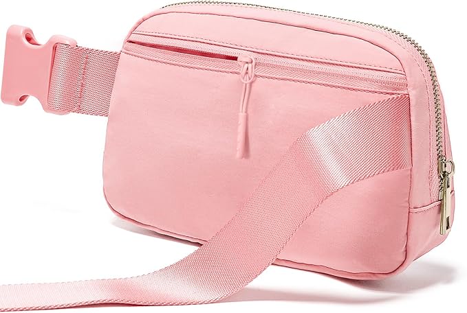 Gitus Customizable Gifts for Girls Age 6-8 8-10 Belt Bag Fanny Pack with Initial for Girls Birthday Gifts for Teenager Girls Teen Girl Gifts Trendy Stuff （Light Pink-O）