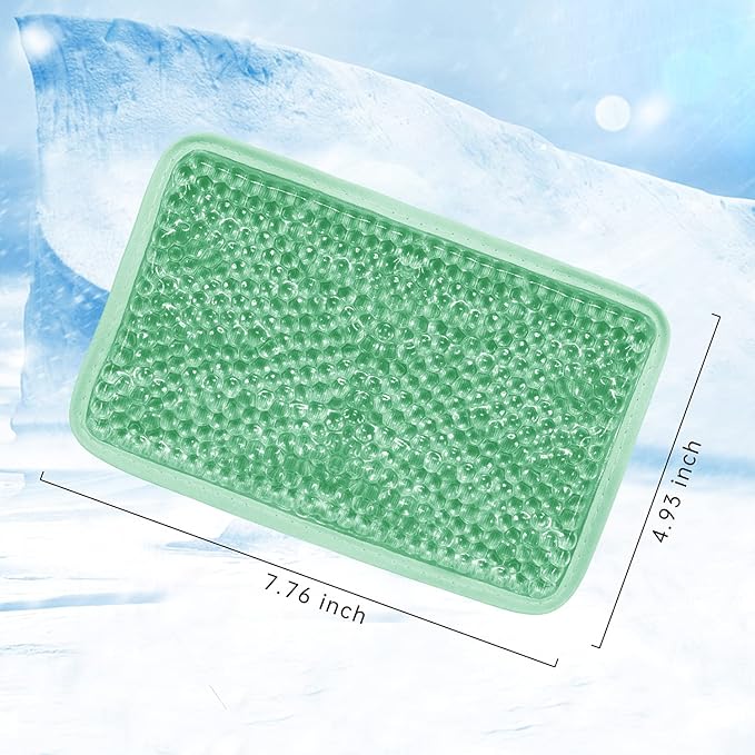 Gel Ice Pack Ice Bag with Strap-Reusable Hot & Cold Pack Compress Therapy for Pain, Swelling,Injuries of Knee, Shoulder, Foot, Back, Ankle, Neck, Hip, Elbow,Wisdom Tooth (1 pcs.Green)