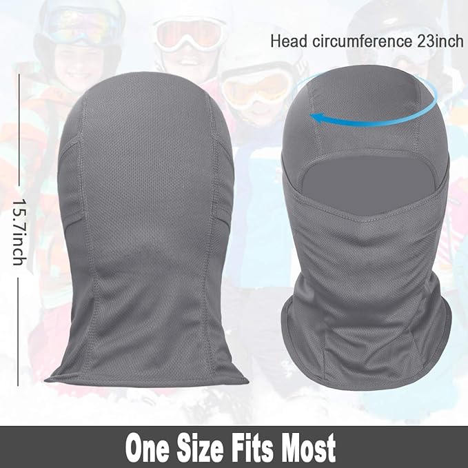 Achiou Ski Mask for Men Women, Balaclava Face Cover, Shiesty Mask UV Protector Lightweight for Motorcycle Snowboard