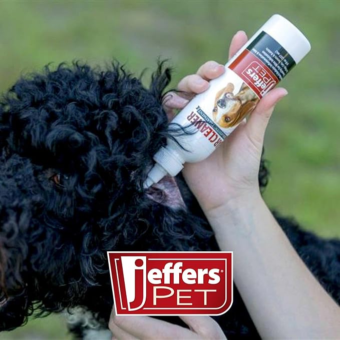 Jeffers Pet Ear Cleaning Solution for Dogs, Cats & Puppies, 8 oz – Aloe Vera Ear Wash for Wax & Odor Removal, Itchy Ear Comfort, Routine Ear Hygiene, Home Grooming, Travel Friendly Pet Care