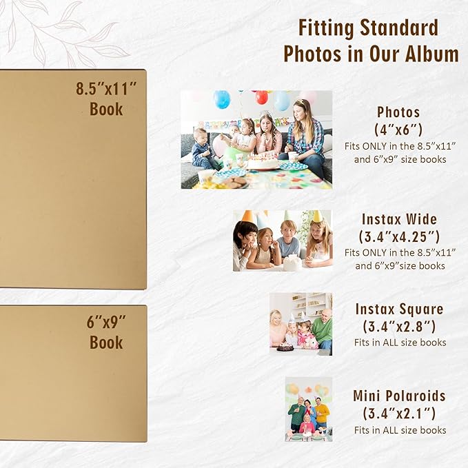 Personalized Wooden Photo Album, Retro Photo Scrapbook Album, Custom Birthday Guest Book, DIY Birthday Journal Baby Memory Family Grandson Unique Keepsakes Gift