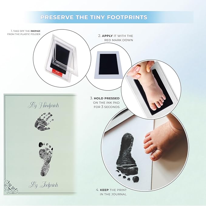 Baby Book Keepsake - Baby Memory Book and Album for Boy, Journal from Pregnancy to First 5 Years, Scrapbook to Record Memories, Milestones and Photos, Baby Book (Blue)