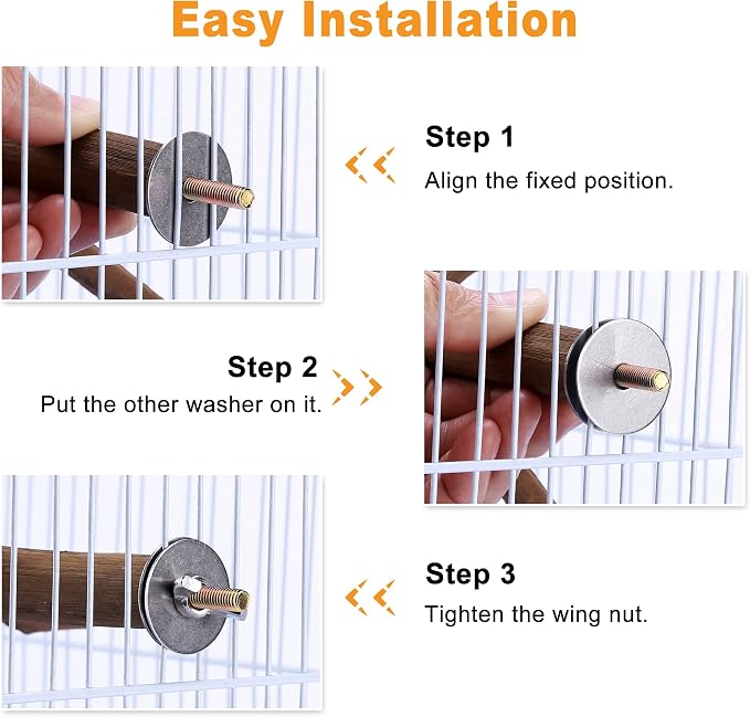 Bird Perch Stand Toy Grapevine Wood Bird Cage Branch Perch 10 Inch | Natural Grapevine Wood Perch Stand 4 Branches Bird Cage Inside Accessories Bird Toy for Parakeet Cockatiel Conure Finches