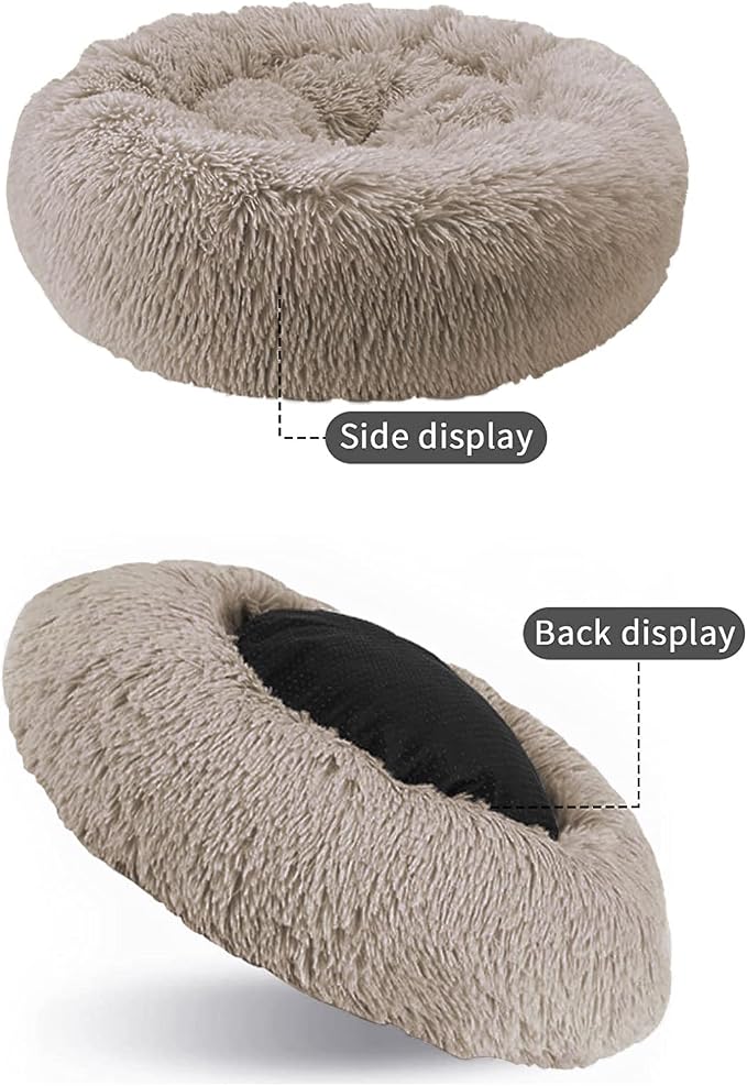 Nisrada Cat Beds for Indoor Cats,15.7 Inch Small Cats Beds, Washable-Round Pet Bed for Puppy and Kitten with Slip-Resistant Bottom