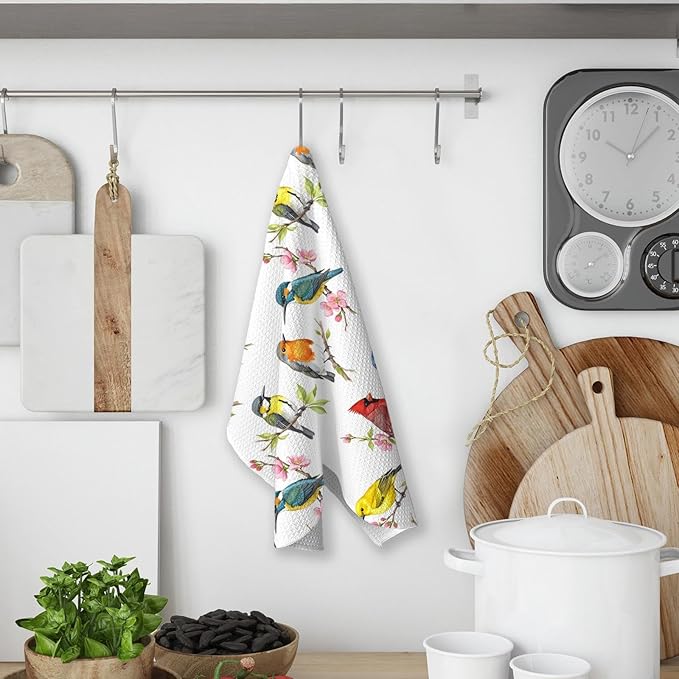 Bird Gifts Kitchen Towels, Birds Gifts for Lovers Women, Birds Birder Dish Towels for Kitchen,Bird Decorative Hand Towels for Bathroom Dish Cloths & Dish Towels
