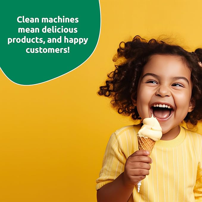 STERA SHEEN GREEN LABEL Sanitizer + Cleaner + Milkstone Remover | Cleaner and Sanitizer for Soft Serve + Shake Machines + Ice Maker and Ice Machines | By Purdy Products, 1 count 4 lb Jar